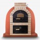Horno de leña con hornilla y puertas de fundición “superior” y cristal