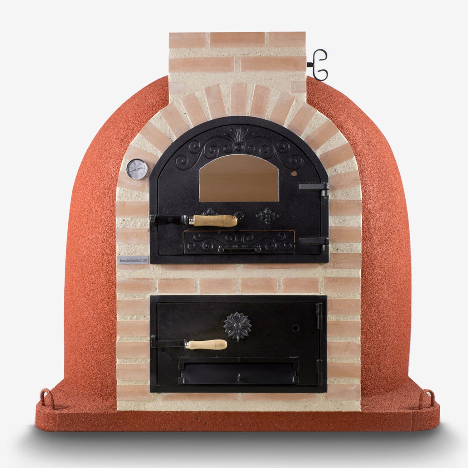 Horno con puerta de fundición \